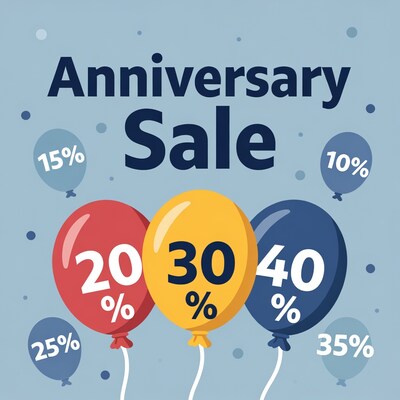 Anniversary Sale Discount Balloons