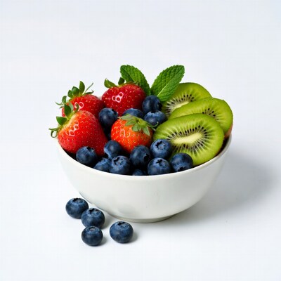 Strawberry Blueberry Kiwi Fruit Bowl