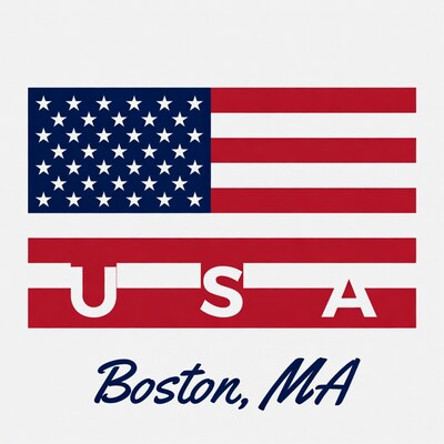 USA Flag Boston MA Design