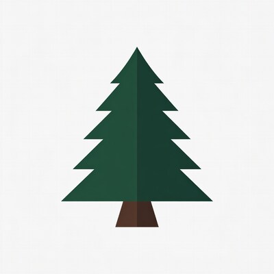 Green Pine Tree Illustration
