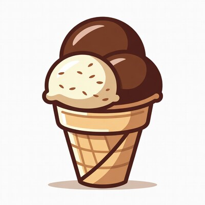 Ice Cream Cone Illustration