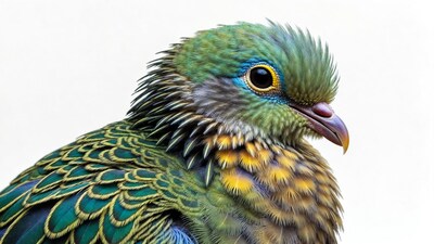 Emerald Dove close-up portrait