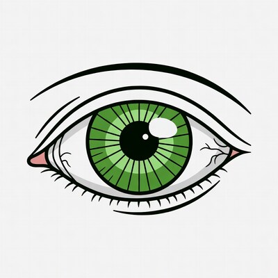 Green Eye Illustration