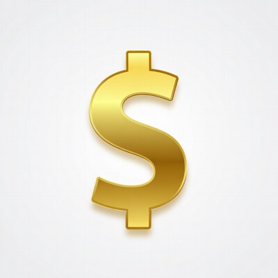 Golden Dollar Sign Symbol