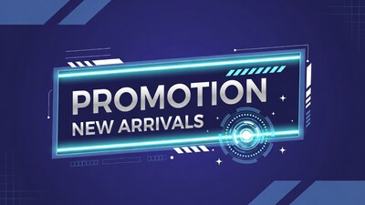 Promotion New Arrivals Neon Banner