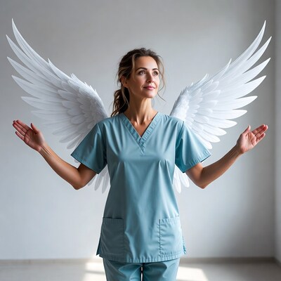 Nurse with Angel Wings