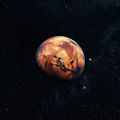Mars Planet in Space