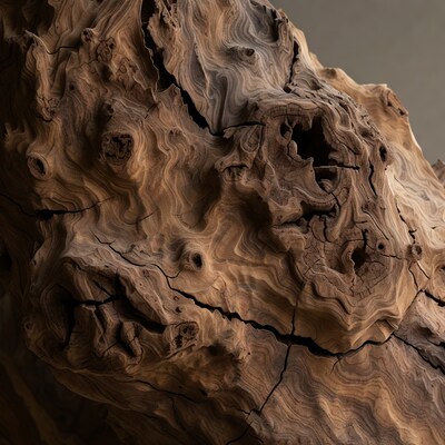Detailed driftwood texture closeup