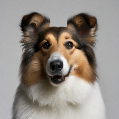Smiling Collie Dog Closeup