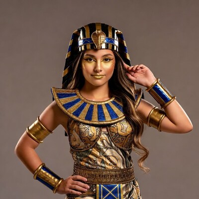 Girl in Egyptian Pharaoh Costume