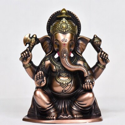 Bronze Ganesha Statue Sitting