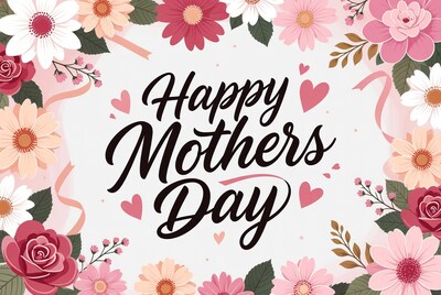Happy Mothers Day floral card