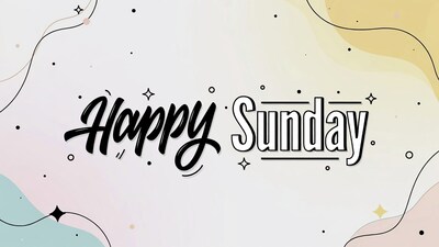 Happy Sunday Illustration