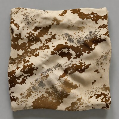 Tan Multicam Camouflage Fabric Closeup