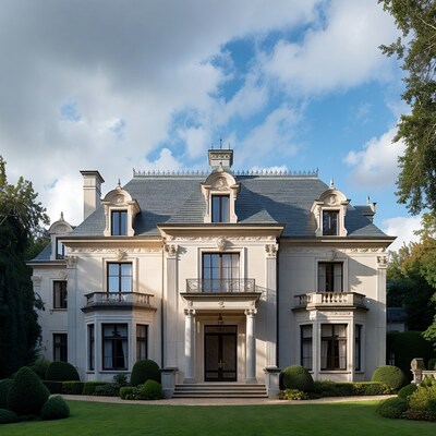Luxury French Chateau Mansion Exterior