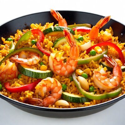 Shrimp Fried Rice with Vegetables