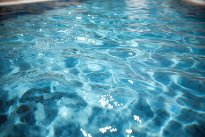 Sparkling Blue Swimming Pool Water