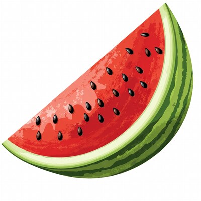 Sliced Watermelon Illustration