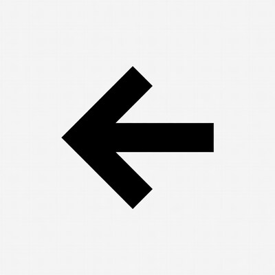 Black left arrow icon