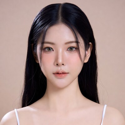 Asian woman with long black hair