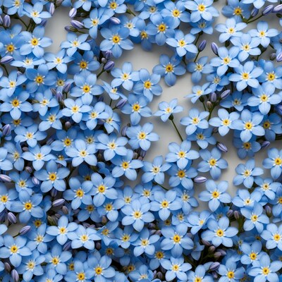 Blue Forget-Me-Not Flowers