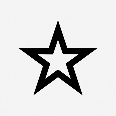 Black outline star icon