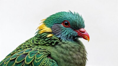 Closeup Superb Fruit Dove Portrait