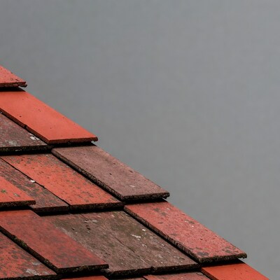 Red clay roof tiles
