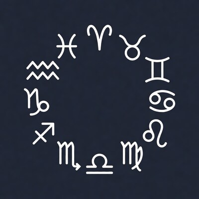 Zodiac Signs Circle Illustration