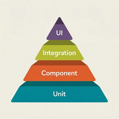Testing Pyramid UI Integration Component Unit