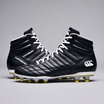 Black Canterbury Rugby Boots Pair