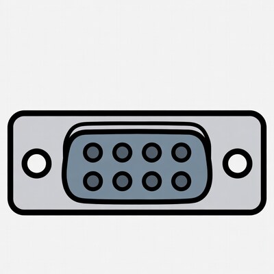 DB9 Serial Connector Illustration