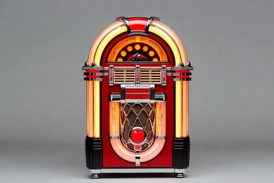 Vintage Red Neon Jukebox