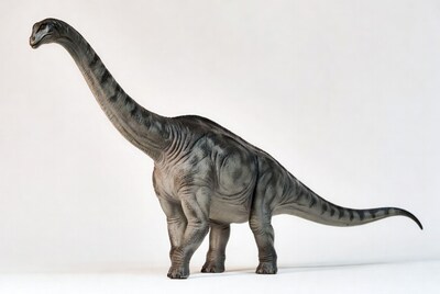 Brachiosaurus dinosaur on white background