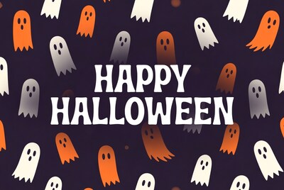 Happy Halloween Ghosts Illustration
