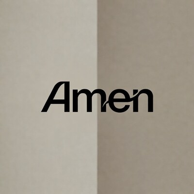 Amen Text on Beige Background