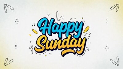 Happy Sunday illustration