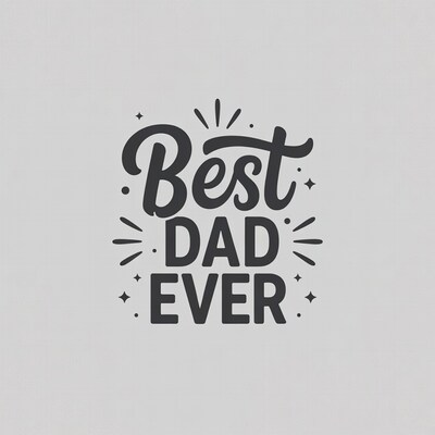 Best Dad Ever Illustration