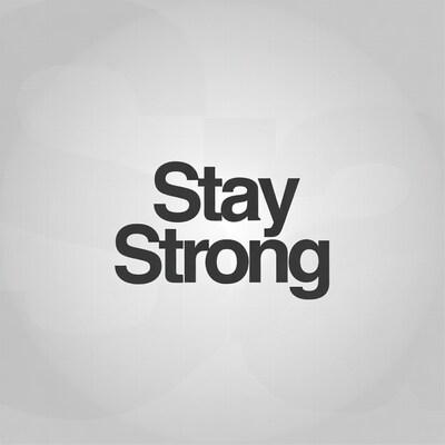 Stay Strong text graphic