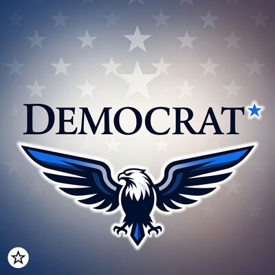 Democrat Eagle with Stars