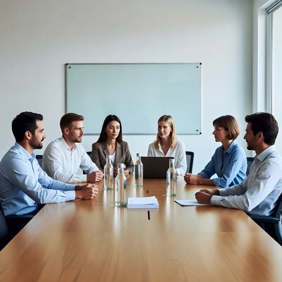 Diverse business team in meeting