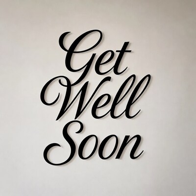 Get Well Soon wall decal
