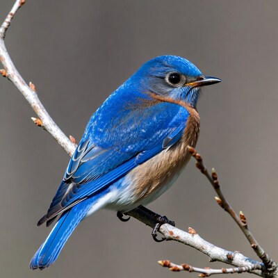 Eastern Bluebird on branch