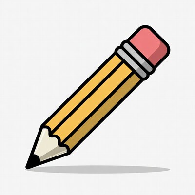 Yellow pencil illustration