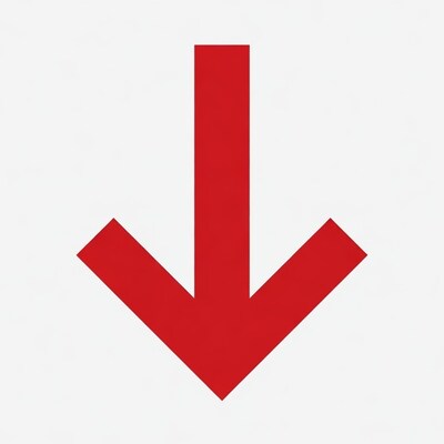Red Down Arrow Icon