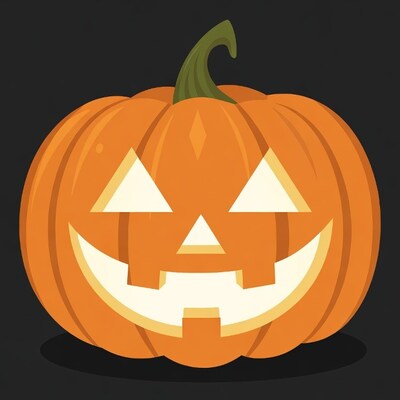 Jack-o-lantern pumpkin illustration