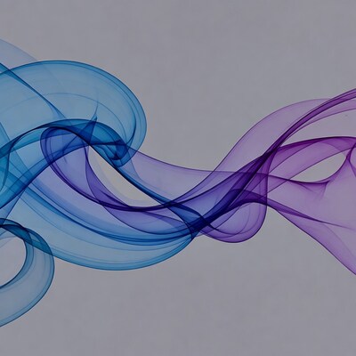 Blue Purple Abstract Wave Background