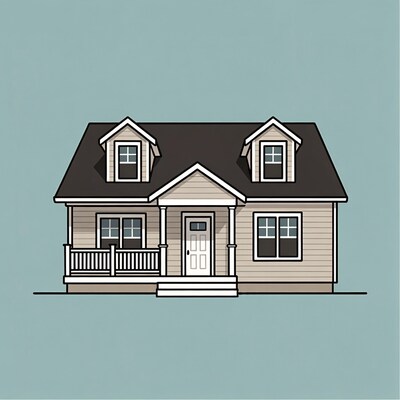 Illustrated House with Porch