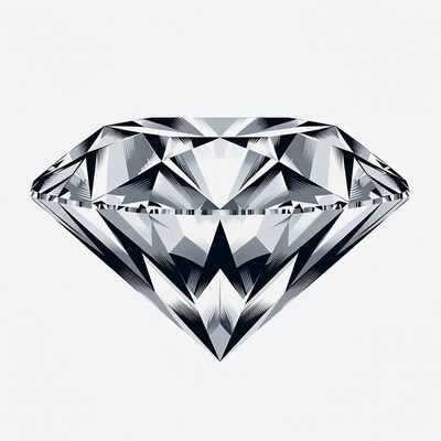 Geometric Diamond Illustration