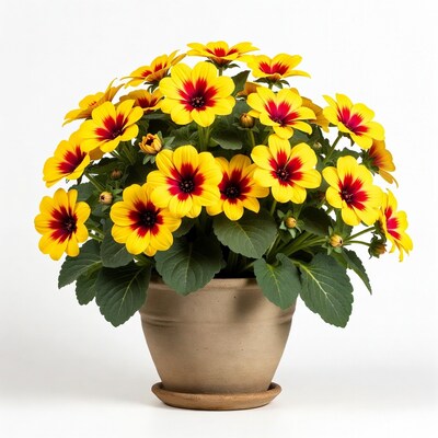 Yellow Trailing Geranium Plant in Pot